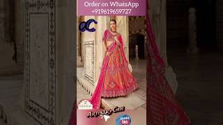 Bridal Wedding Kalamkari Silk Lehenga Cholis Design Howto Shorts ArtistryC shopnow 281024 [upl. by Jarrid802]