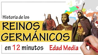 Los REINOS GERMÁNICOS ⚔  Resumen  Visigodos Ostrogodos Francos y Anglosajones [upl. by Neyuq]