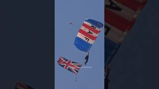 RAF Falcons Parachute Display Team at Beja Airshow 2024 [upl. by Hoy]