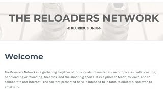 THE Website for the Online Reloading Community The Reloaders Network [upl. by Thera]