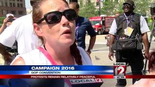 Protesters gather in Cleveland ahead of GOP convention [upl. by Anaya232]