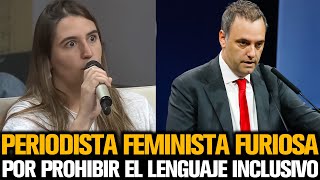 PERIODISTA FEMINISTA INCREPÓ A ADORNI POR PROHIBIR EL LENGUAJE INCLUSIVO [upl. by Gilba970]