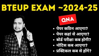 BTEUP EXAM 202425 QNA [upl. by Nylatsirhc]