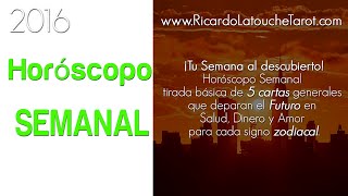 Horóscopo Semanal 23 29 Enero 2016 Ricardo Latouche Tarot 0034646642692 [upl. by Smalley]