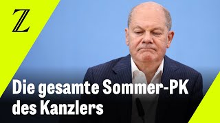 Olaf Scholz steht Rede und Antwort  Die Aufzeichnung der Sommerpressekonferenz [upl. by Naitirb510]