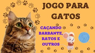 Jogo para GATOS  Caçando barbante ratos e outros [upl. by Gnilyam]