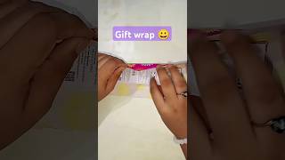 easy way to wrap a gift 😱 ytshorts subscribe like gift wrappingholiday gift wrapping [upl. by Oznofla]