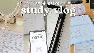 2day study vlog 🎧 5am mornings lots of studying being productive [upl. by Steven]