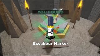 How to get EXCALIBUR marker in FIND THE MARKERS Roblox  UPDATED 2024 [upl. by Ahcim]