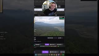 xQc Reacts to CDawgVA livestreaming while Paragliding [upl. by Anneh]