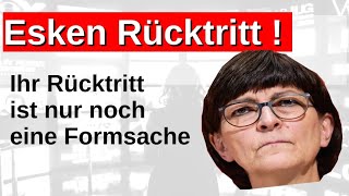 Esken Rücktritt jetzt Untragbar für Deutschland verbitterte und selbstgefällig Politikerin [upl. by Osanna]