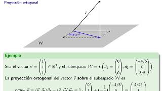 Espacios Euclídeos Proyecciones Ortogonales [upl. by Yantruoc]