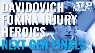 Incredible Davidovich Fokina Tennis On One Leg vs Ruud  Next Gen Finals 2019 [upl. by Edaw]