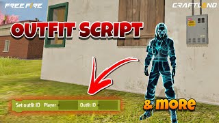 How To Get Outfit Script in Freefire Craftland demonsubdueryt [upl. by Geithner]