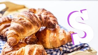 How To Make Homemade Croissants Recipe  Sorted Food [upl. by Zoilla]