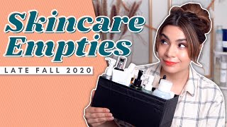 Skincare I Emptied This Fall  Late Fall 2020 [upl. by Georgetta]