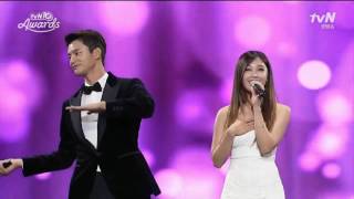 REPLY 1997 BONSANG  All for you live  Jung Eun Ji amp Seo In Guk  tvN10 Awards 161009 [upl. by Bluma]