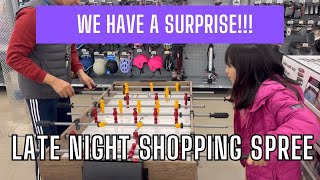 WE HAVE A SURPRISE FOR YOU GUYS  Late Night Shopping Spree [upl. by Zorana177]