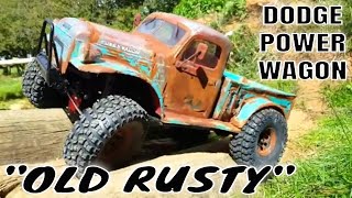 Proline 1946 Dodge Power Wagon Body Crawling OLD RUSTY WAGON Rust Effect Weathering Axial Scx10II [upl. by Aenotna159]