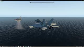 atterrissage sur porte avion xplane 11 f18 [upl. by Orat765]