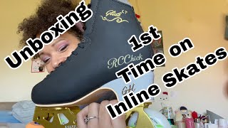 I Got Inline Skates Unboxing amp First Impressions  Golden Horse Glide LT Artistic Tri Skates [upl. by Trbor284]