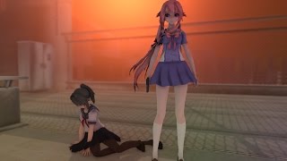 MMD where is my mother ft Yan chan vs Gasai Yuno [upl. by Tiler]