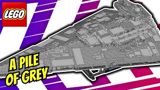 Spectacular LEGO Star Destroyer 75252  Speed Build [upl. by Hcone]