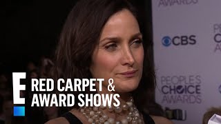 CarrieAnne Moss on the Red Carpet  E Peoples Choice Awards [upl. by Nwavahs]