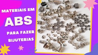 MATERIAIS PARA FAZER BIJUTERIASComo Fazer Bijuterias Com Materiais em ABSDicas de produção de biju [upl. by Eserehc]