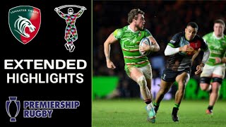 Leicester Tigers vs Harlequins Highlights  Gallagher Premiership Rugby 2023 [upl. by Keldon]