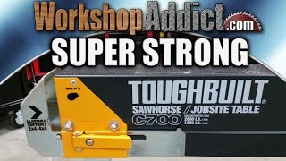 TOUGHBUILT Sawhorses  Jobsite Tables  C550 and C700 [upl. by Kavanagh]