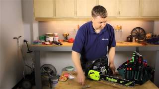 How to Install a Chain on a Poulan Chainsaw  Lawn Care amp Power Tools [upl. by Ardnuassak]