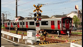 踏み切り Railway Crossing in Japan 九州 Kyûshû [upl. by Kacie]