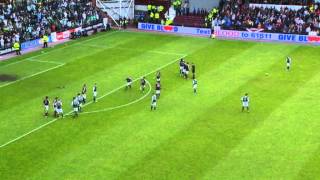 Brilliant Leigh Griffiths Goal Hearts 12 Hibernian 12052013 [upl. by Nillek19]