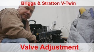 How to Adjust Valves on a Briggs amp Stratton VTwin [upl. by Noy]