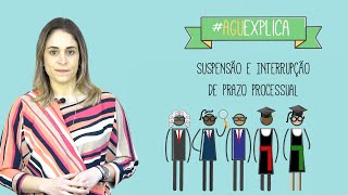 AGU Explica  Suspensão e Interrupção de Prazo Processual [upl. by Trebma]