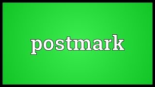 Postmark Meaning [upl. by Fauch]