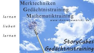 Merktechniken amp Gedächtnistraining Kassel mit Storycubes [upl. by Ditzel]