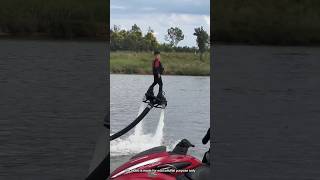 Smart kids skating on water while flyingshortvideo [upl. by Yzdnil]