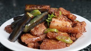 Binagoongang Pork Liempo with Talong [upl. by Mika]