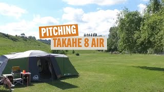 Takahe 8 Air Tent Pitching  Kiwi Camping [upl. by Killarney]