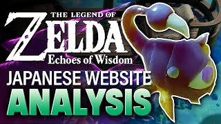 Zelda Echoes of Wisdom – Japanese Website Analysis [upl. by Hgielek]