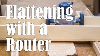 Flattening Boards with a Router Sled [upl. by Aeriela]