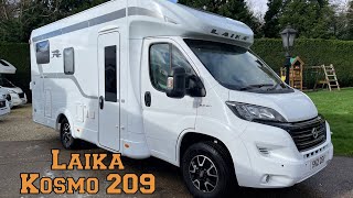 Laika Kosmo 209 Luxury Low Profile 4 berth Motorhome Drop Down Bed Walk Around Tour [upl. by Fechter]