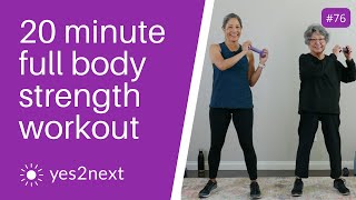 20 minute Full Body Standing Strength Workout with Dumbbells  Seniors Beginners [upl. by Khajeh706]