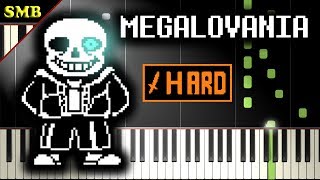 UNDERTALE  MEGALOVANIA  Piano Tutorial [upl. by Ahseele]