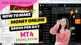 MT4 100 NON Repaint Indicator 2024100 Profit Binary And Forex Indicator Live Trading MT4 [upl. by Buzz]