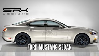 Ford Mustang 4door Sedan  Rendering  SRK Designs [upl. by Celin]