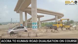 OFANKOR NSAWAM ROAD PROJECT From Amasaman Shikpontele Pobiman To Medie In Focus [upl. by Otreblig793]