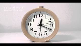 Lemnos Japan  Riki Wooden Alarm Clock by Riki Watanabe [upl. by Ttenna]